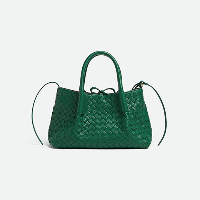 bottega veneta small pinacoteca intrecciato leather tote handbag #819004